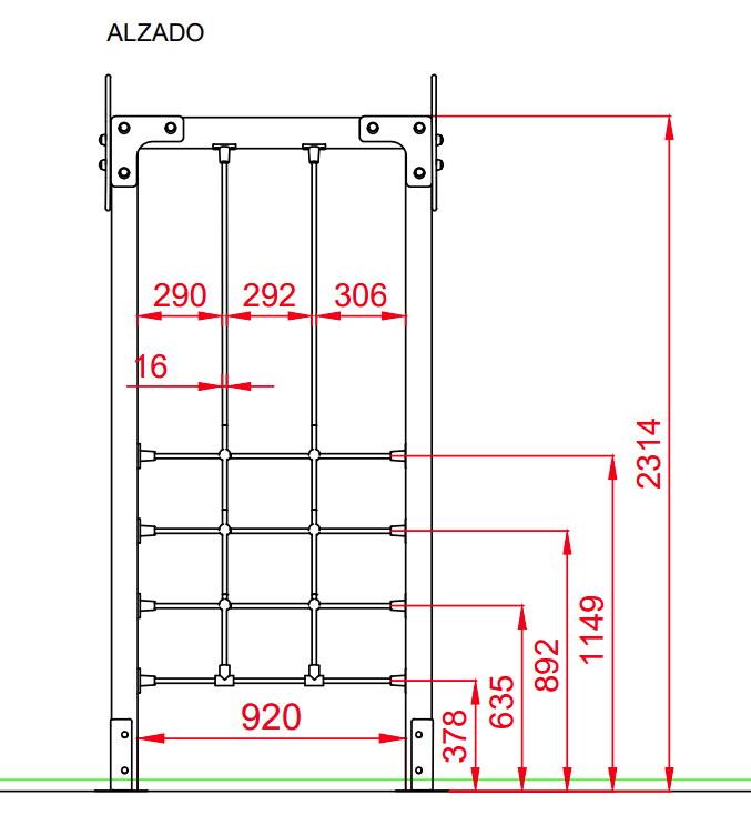 estrutura de escalada para crianças Trepador Modelo nº4