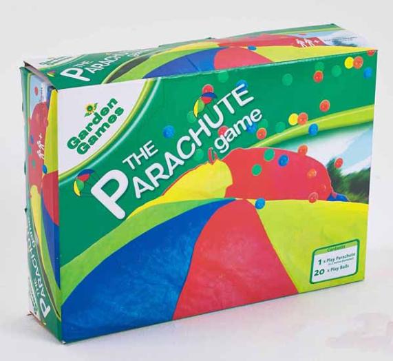 Juego del paracaídas de 250 cm con bolas de colores