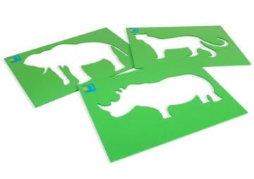 pintar com giz animals