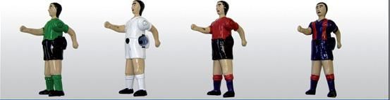 Jugador de futbolí Alumini de 2 cames pintat