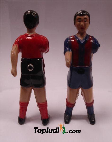 Jugador de futbolí Alumini de 2 cames pintat