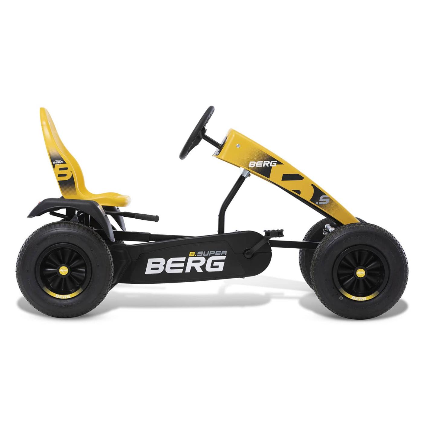 Cuadriciclo a pedales eléctrico con cambio de marchas BERG XXL B.Super Yellow E-BFR-3