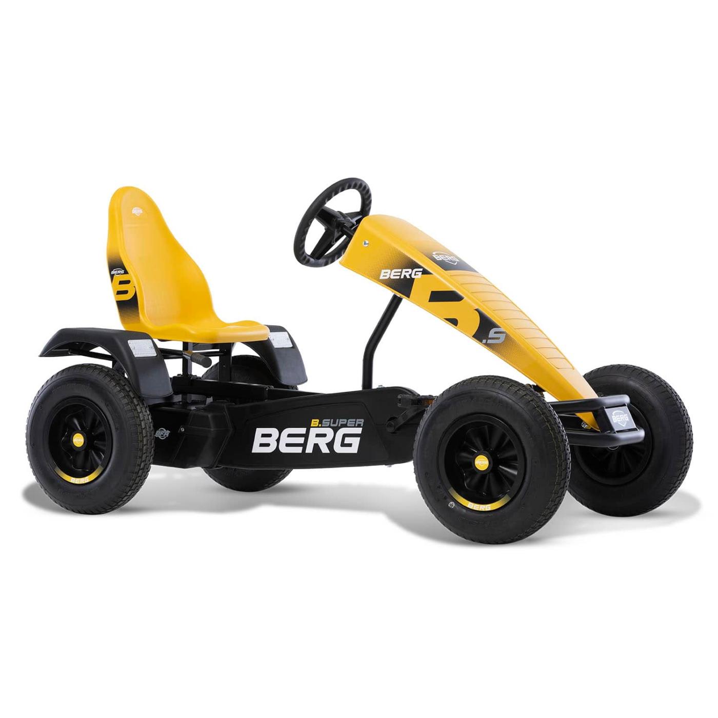 Cotxe de pedals amb bateria elèctrica BERG XXL B. Super Yellow E-BFR