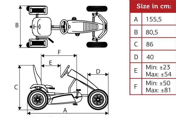 Cotxe de pedals BERG X-CROSS BFR-3