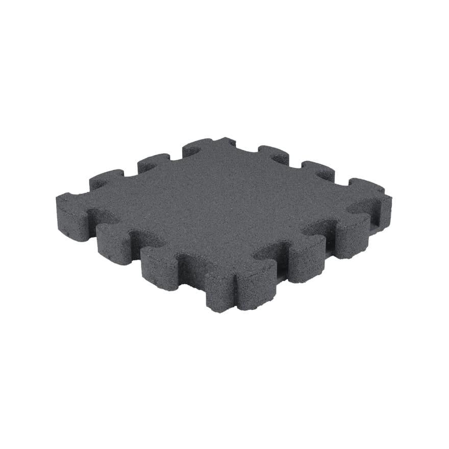 Loseta de caucho Puzzle homologada para uso público comercial como pavimento para zona de juego infantil loseta gris