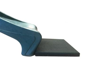 Loseta de caucho de 50x50x4 cm de color verde 