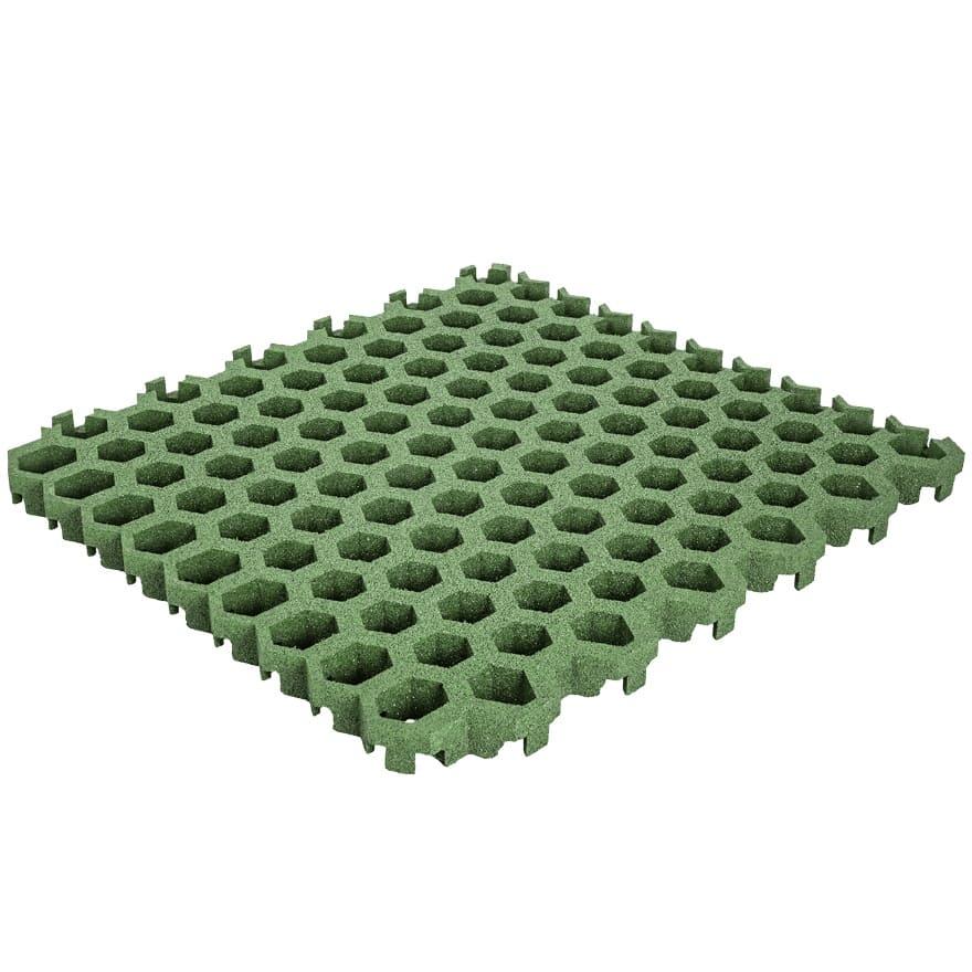 Llosetes de cautxú homologades per instal·lar sobre terra o gespa color verd
