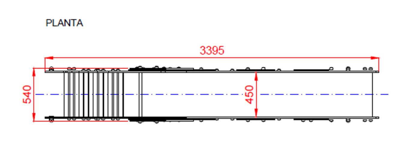 Medidas 2 Escorregador COCODRILO Grande 136 cm