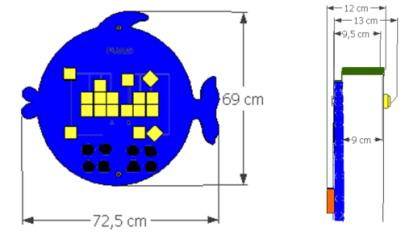 Medidas Panel de Juego Puzles