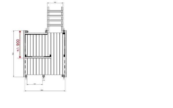 Parque infantil Beach Hut XL con columpios