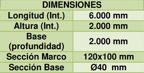 Porteria futbol 7 competición