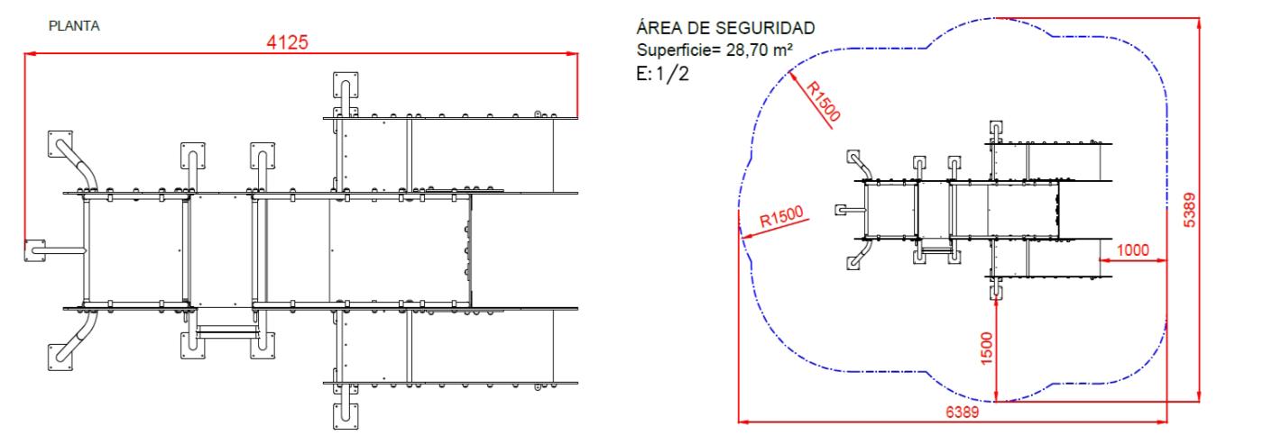 mides Parc Infantil ESCORPÍ ús comercial