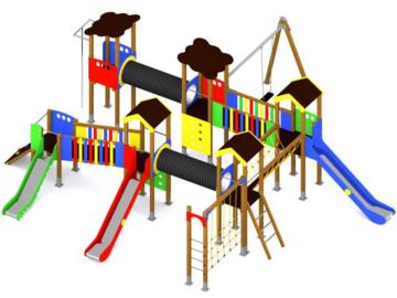 Parque infantil Roma es una parque infantil grande y con muchos juegos. 