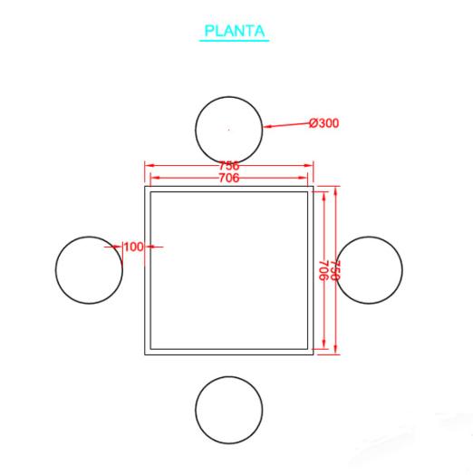 Taula joc de l'oca d'exterior amb 4 cadires