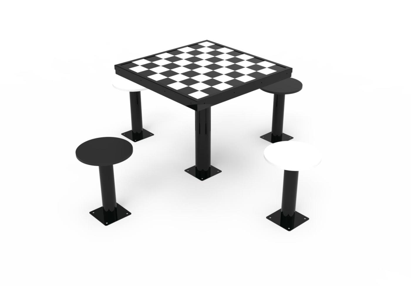 Mesa de ajedrez exterior 4 asientos