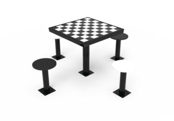 Taula d'escacs d'exterior de 4 seients