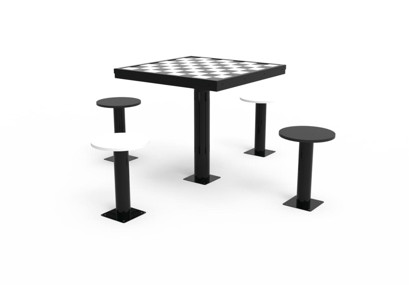 Taula d'escacs d'exterior de 4 seients