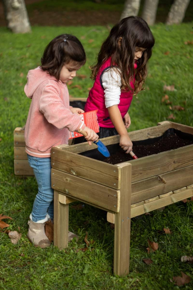 Mesa de cultivo infantis feita de madeira tratada MASGAMES FORTIS JUNIOR