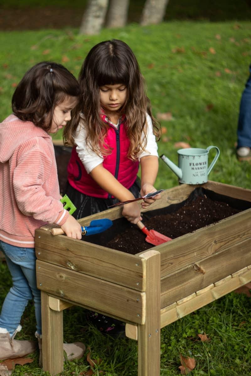 Mesa de cultivo crianças feita de madeira tratada MASGAMES FORTIS JUNIOR