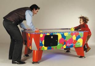 mesa de air hockei baloon