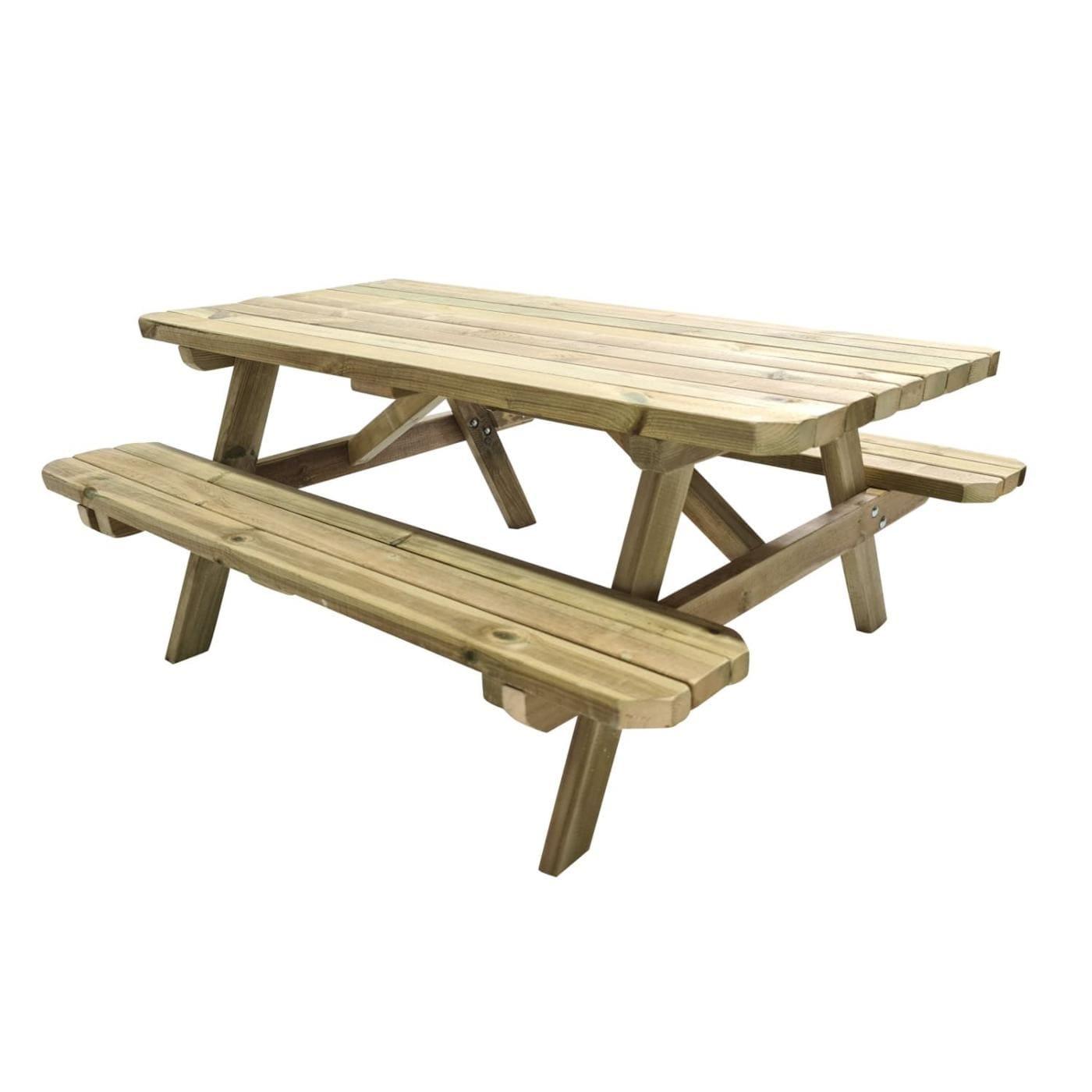 Mesa de picnic infantil MASGAMES BRAM de madera tratada para el exterior 
