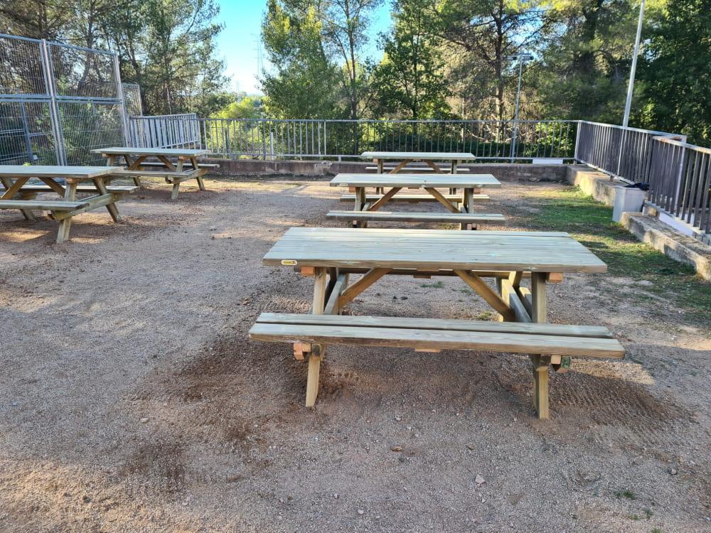 Mesa de picnic MUNICH de madera tratada para el exterior 