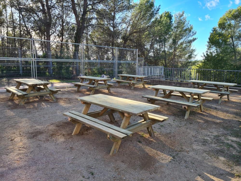 Mesa de picnic MUNICH de madera tratada para el exterior 