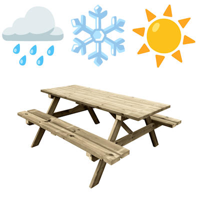 mesa de picnic madera autoclave IV 