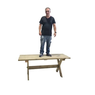 mesa de exterior de madera muy fuerte MASGAMES XERTA