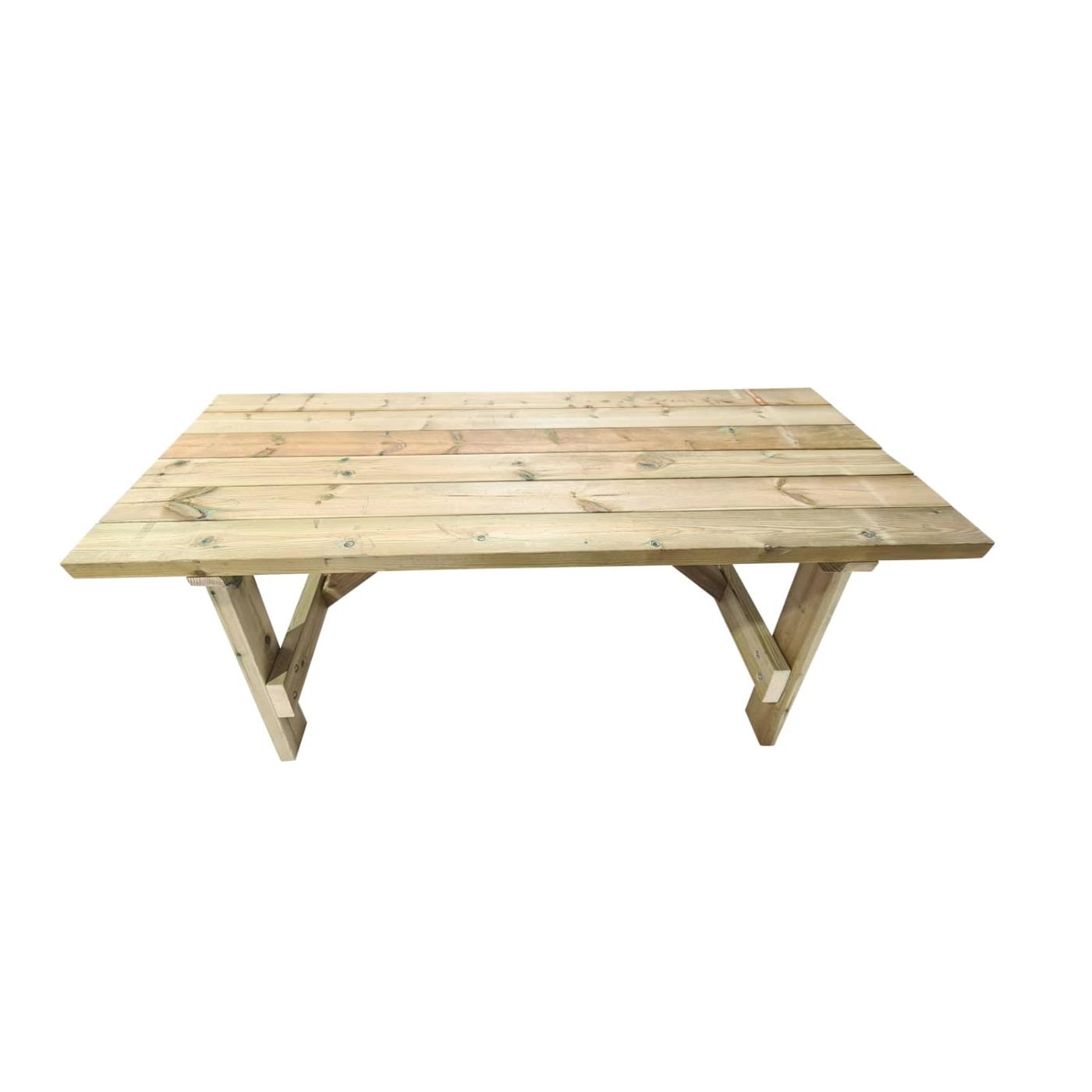 Mesa de madera tratada para el exterior sin bancos MASGAMES ZURICH