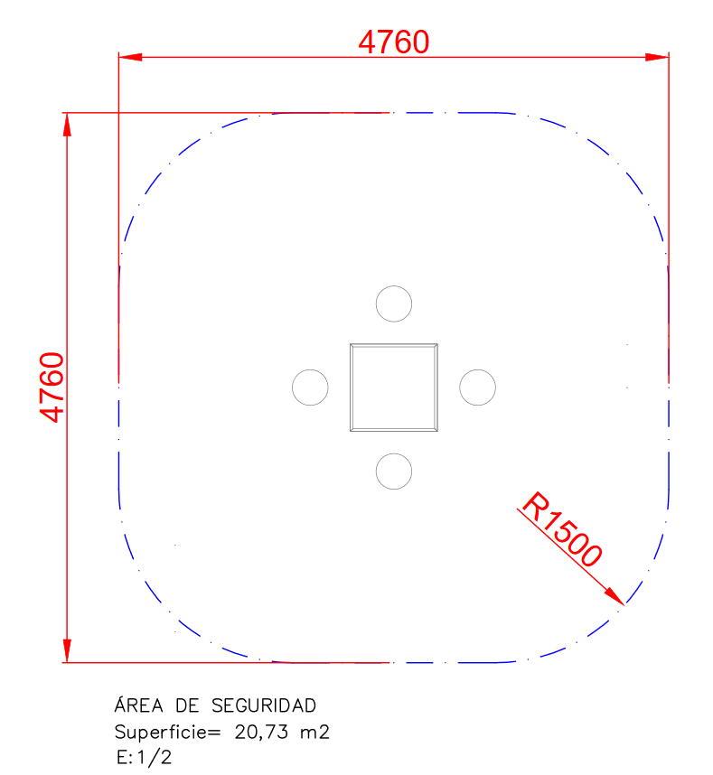 Mesa juego de la oca de exterior con 4 sillas