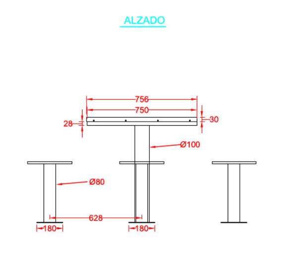 Taula de parxís d'exterior
