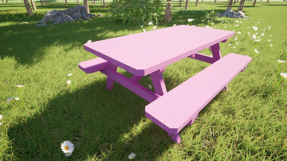 Mesa picnic de exterior de madera infantil — La Tienda De La Familia