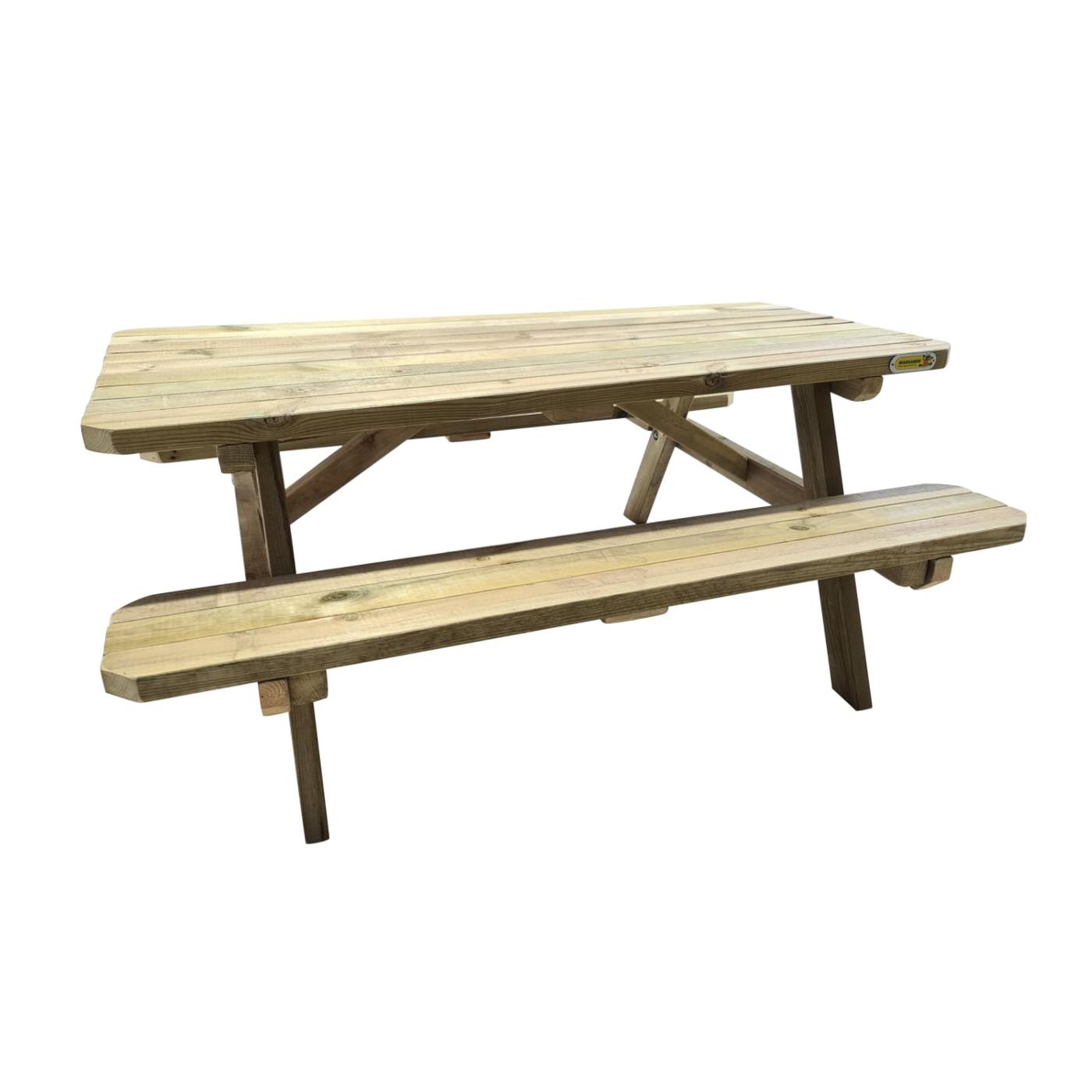 Mesa de picnic infantil MASGAMES BRAM de madera tratada para el exterior 