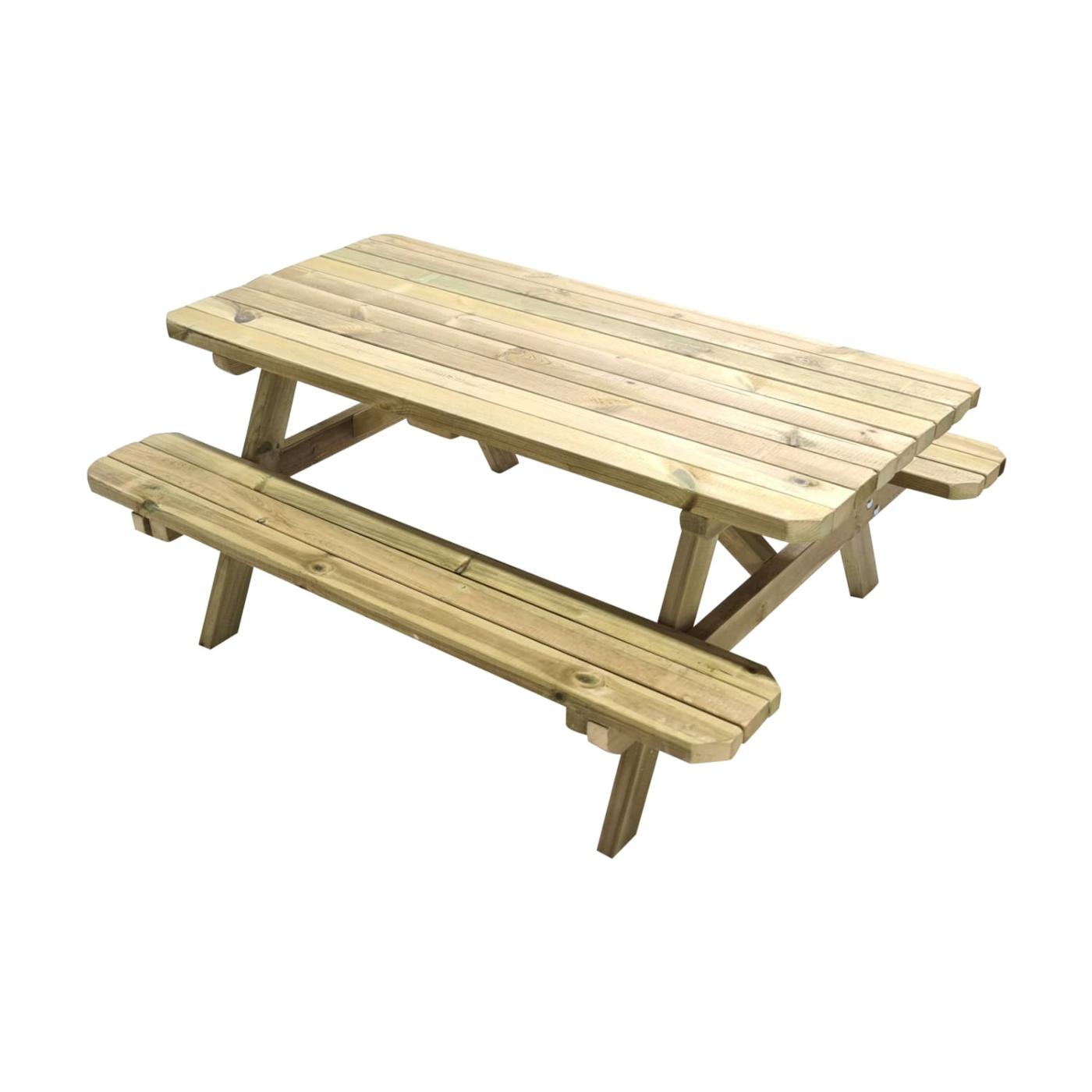 Mesa de picnic infantil MASGAMES BRAM de madera tratada para el exterior 