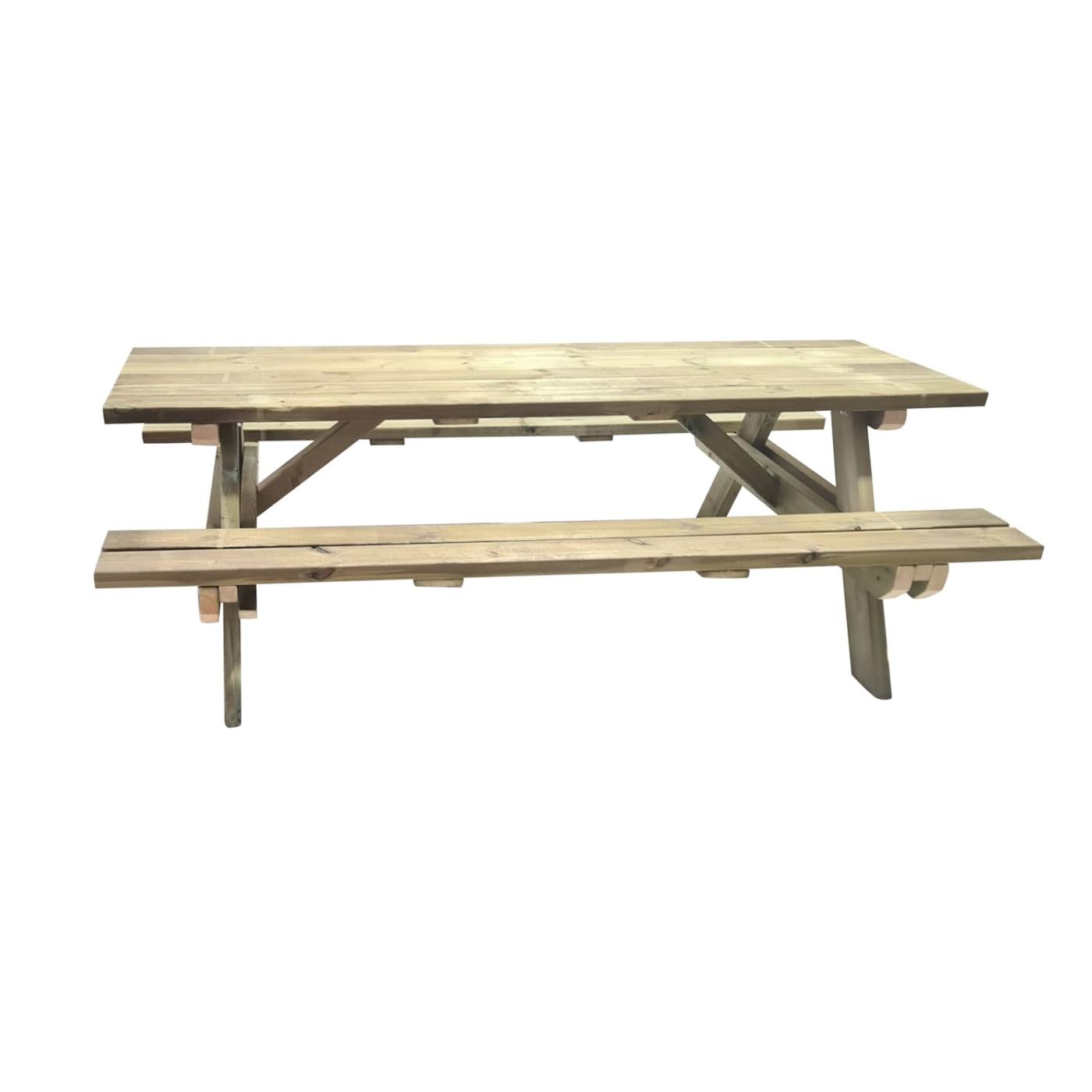 Mesa de piquenique em madeira MASGAMES MUNICH 240