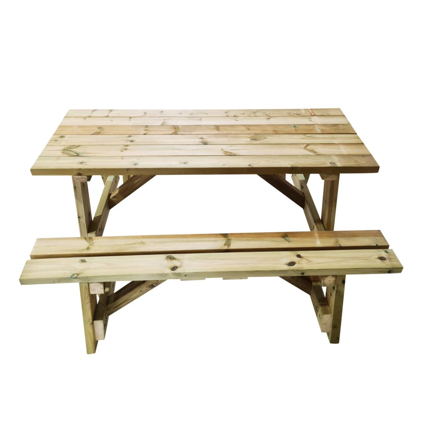 Mesa de picnic de madera con bancos independientes MASGAMES ZURICH