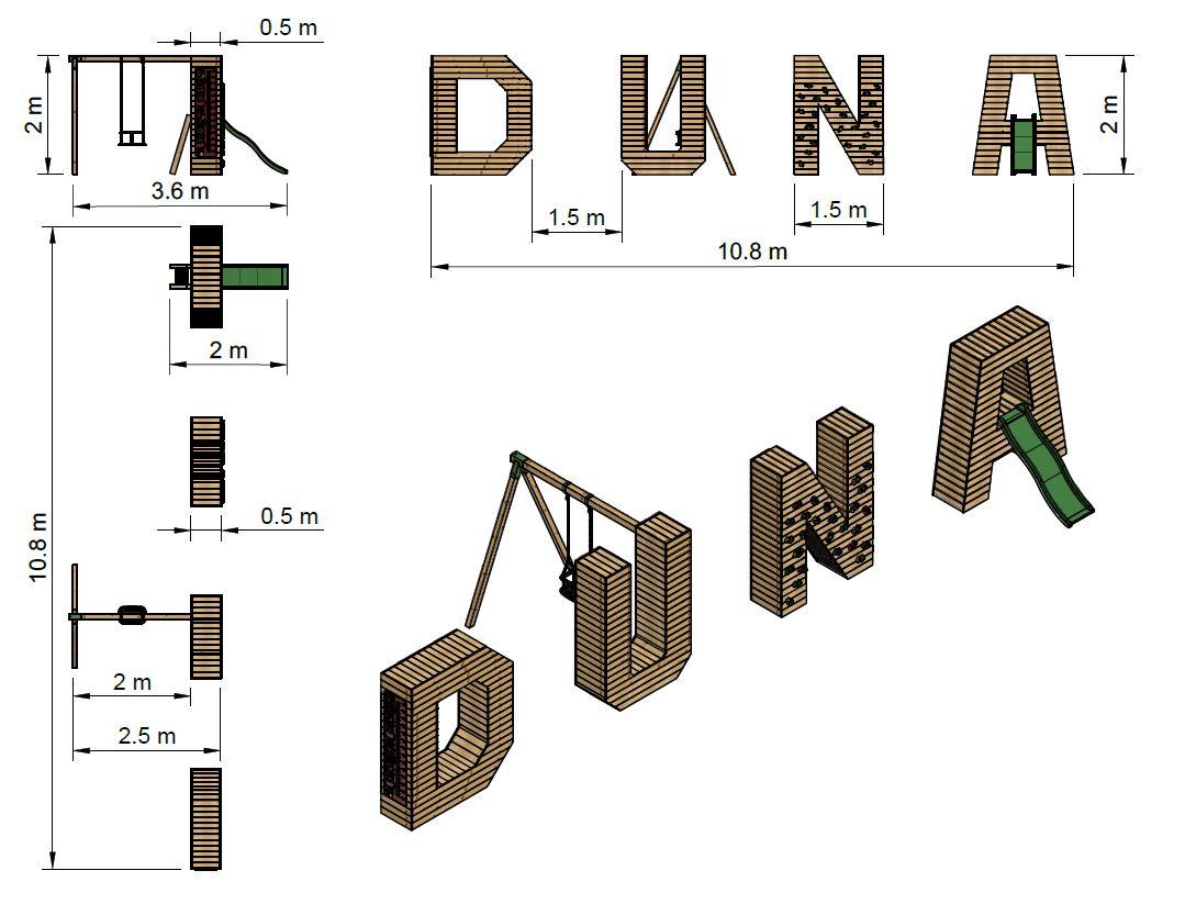 Parque letra gigante MASGAMES ALPHAPLAY