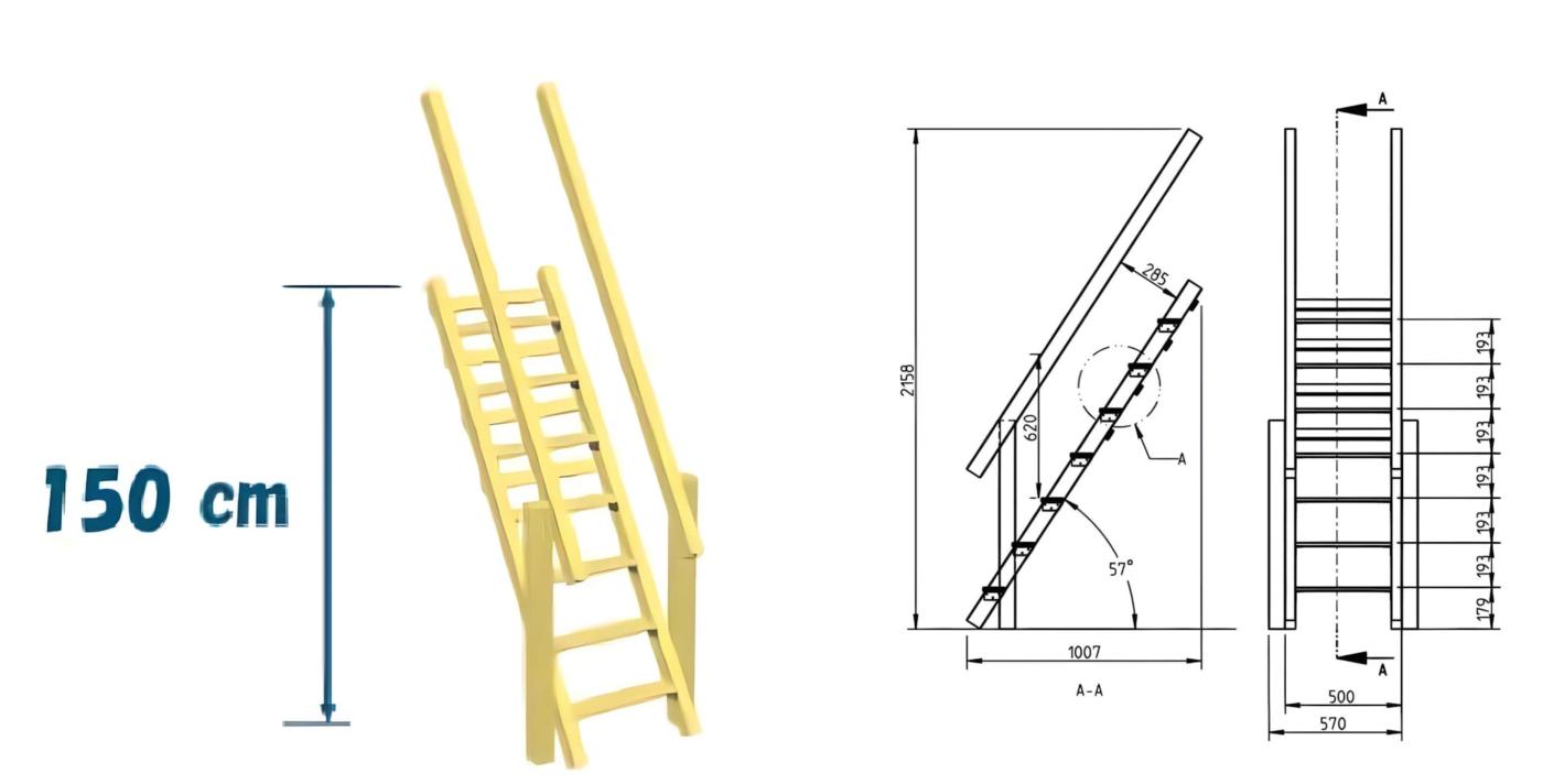 Accesorio escalera STEPS parques infantiles Masgames XL