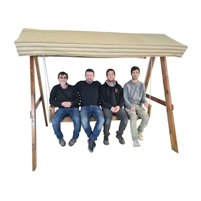 mueble balancín de madera para exterior MASGAMES ELNA