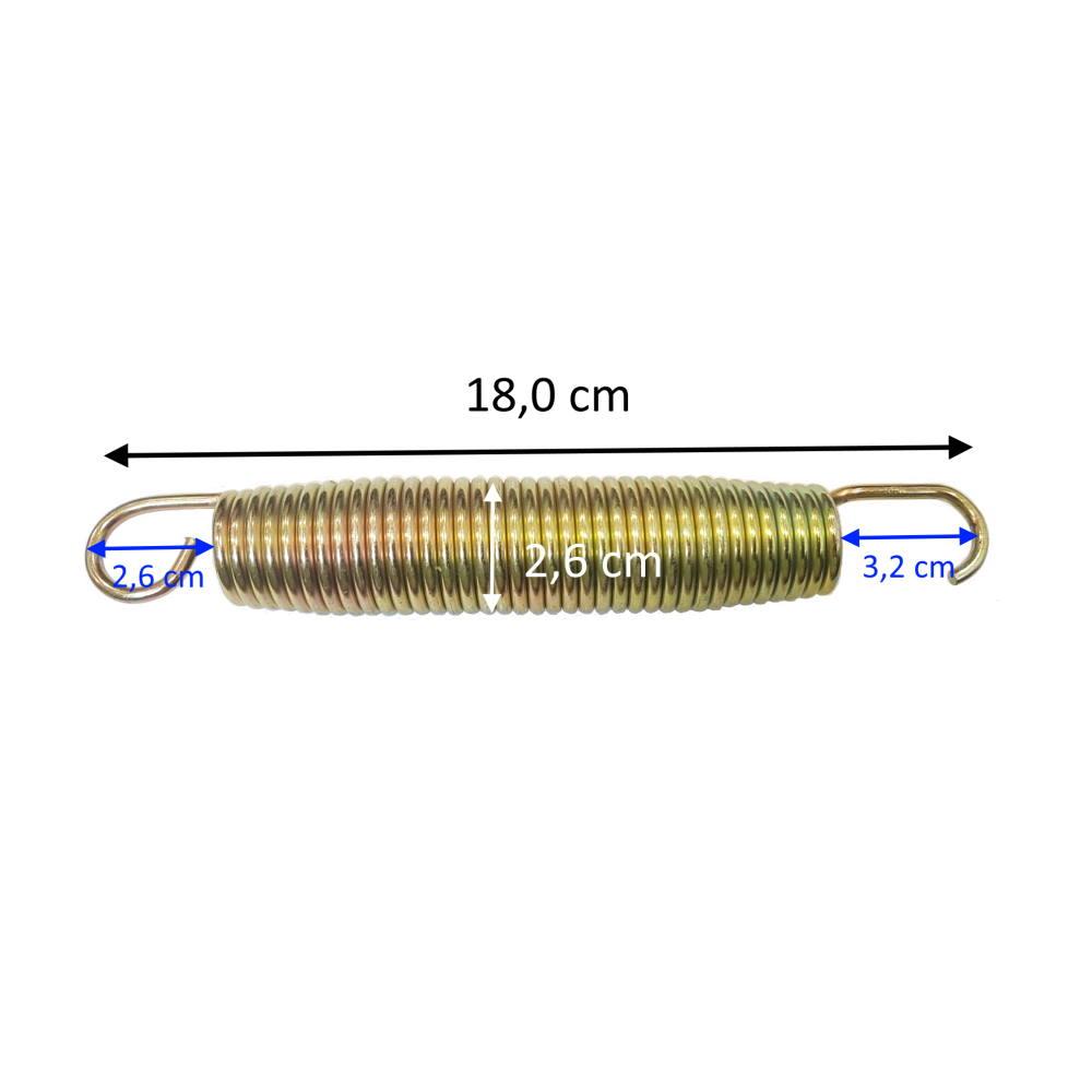 Mola de reposição para trampolims (180 mm de comprimento)