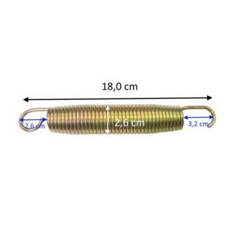 Muelle de recambio para cama elástica (180 mm de largo)