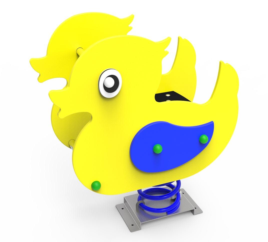 Balanço mola individual PATOS de painel duplo uso público comercial