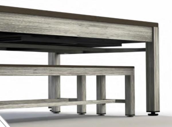 billar neptune convertible vista inferior