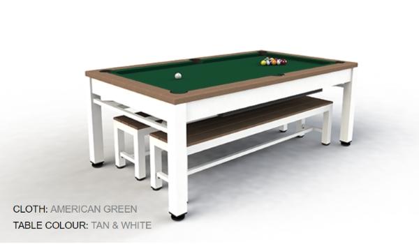 billar neptune convertible blanc + verd