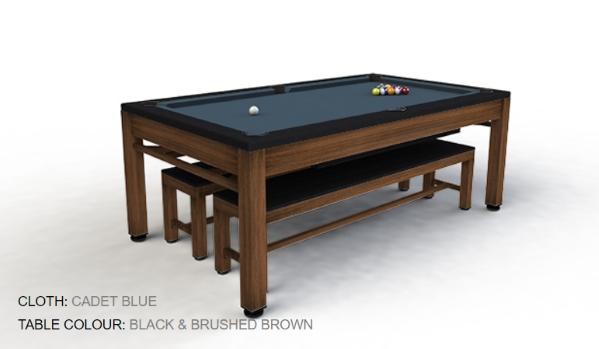 billar neptune convertible marró + blau