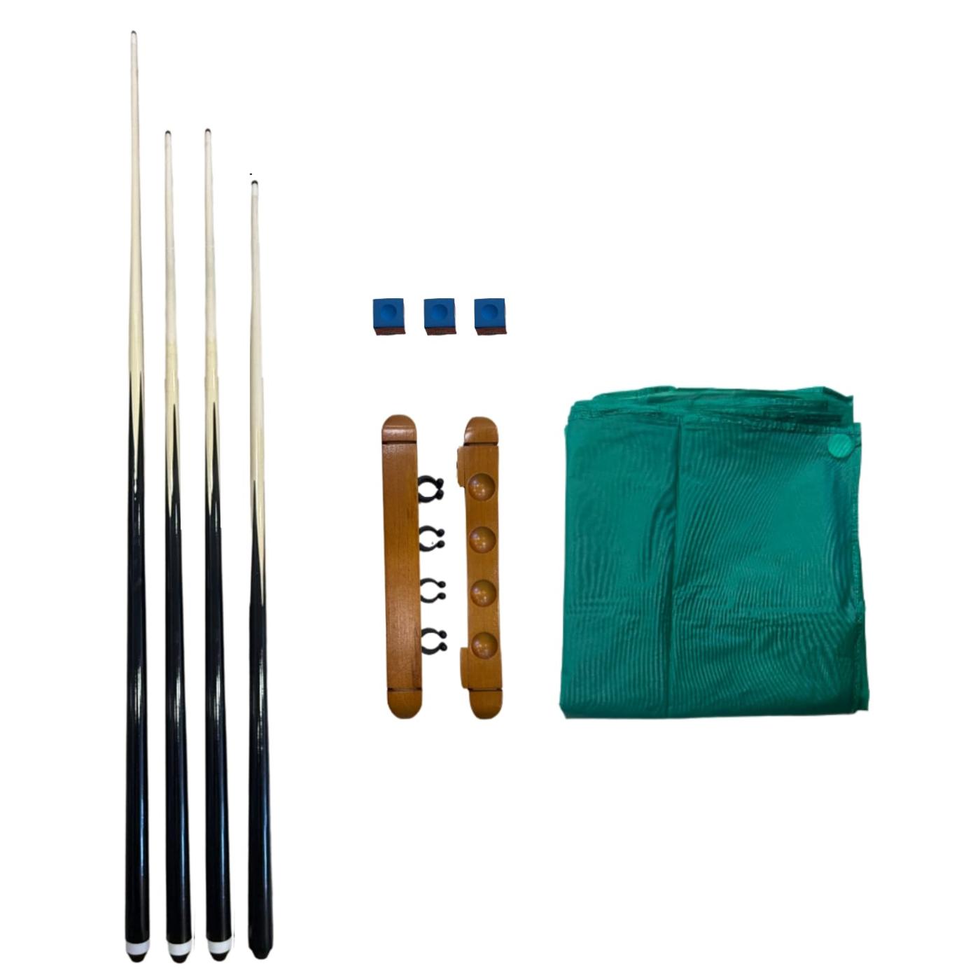 Conjunto de acessórios para bilhar