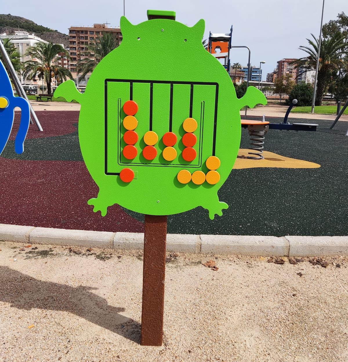 Panel de juego 3 en línia para parques infantiles