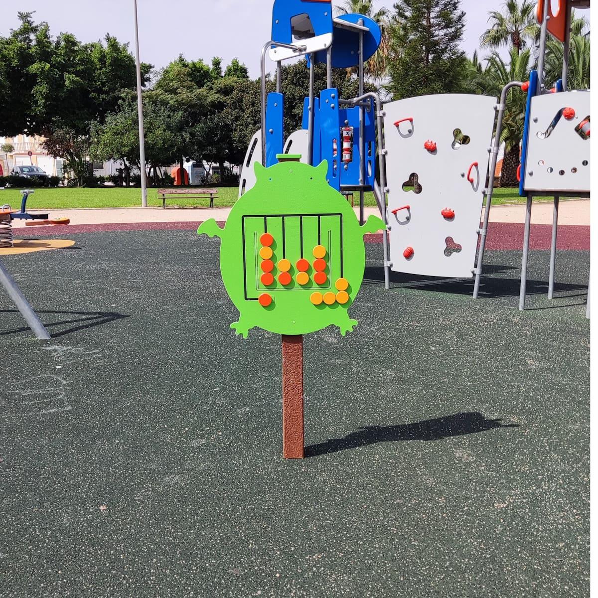 Panel de juego 3 en línia para parques infantiles
