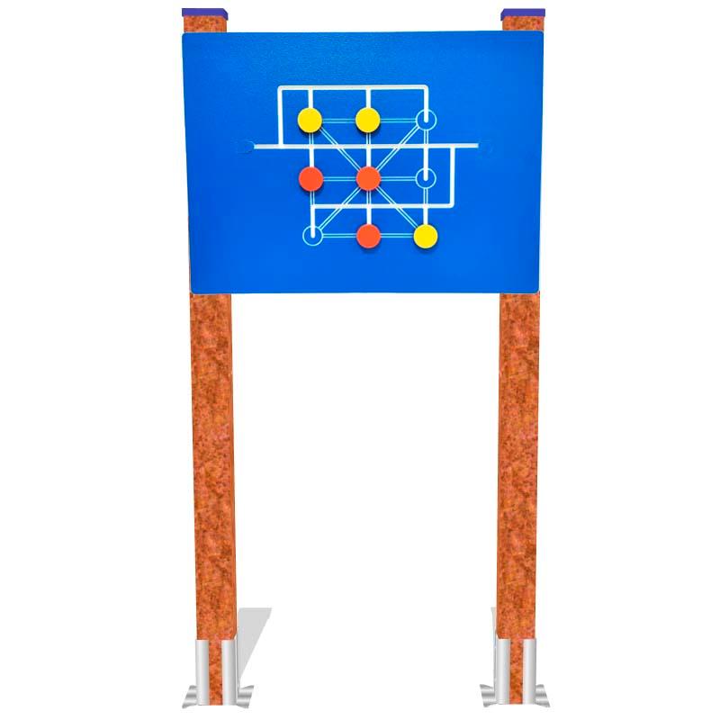 Panel de juego tres en raya para mayores